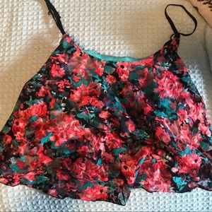 Charlotte Russe Crop Top floral